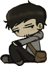 Chibi art next to the header.
